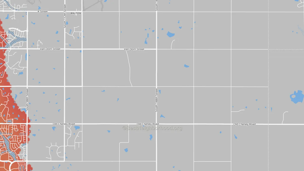 Transit Grade map of 68461, NE