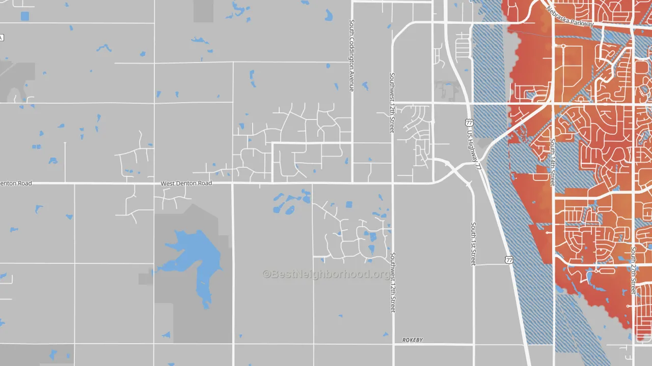 Transit Grade map of 68523, NE