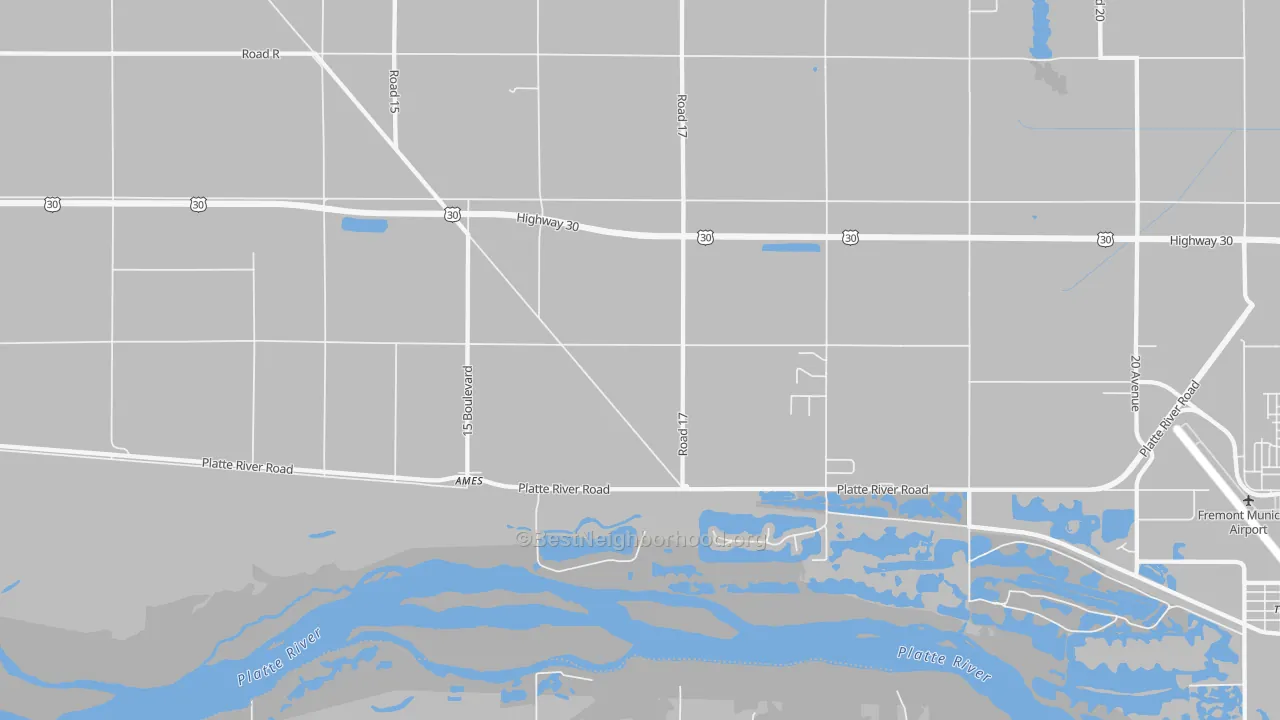 Transit Grade map of 68621, NE