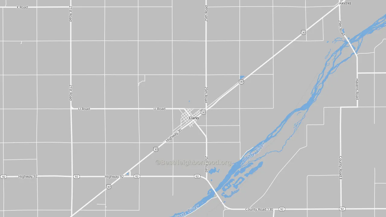 Transit Grade map of 68628, NE