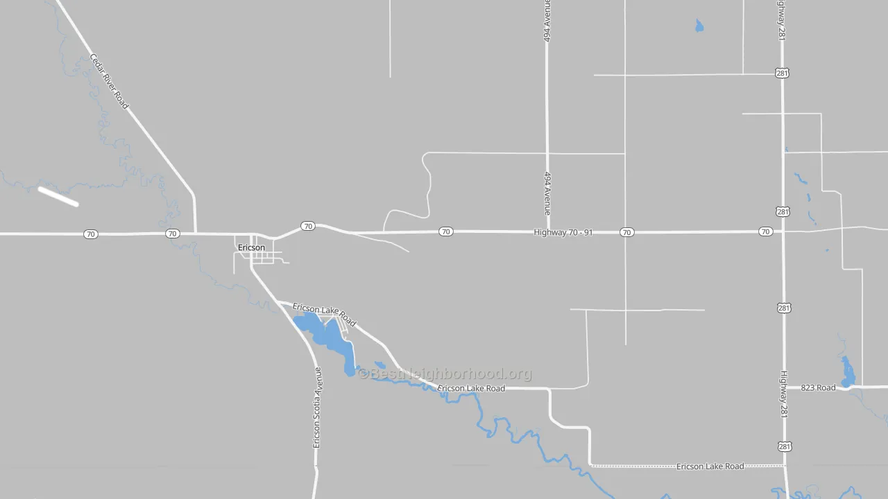 Transit Grade map of 68637, NE