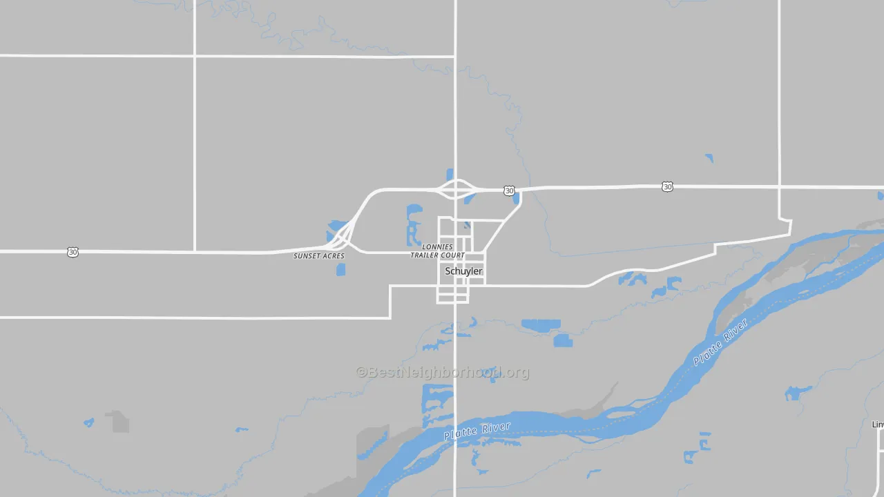 Transit Grade map of 68661, NE
