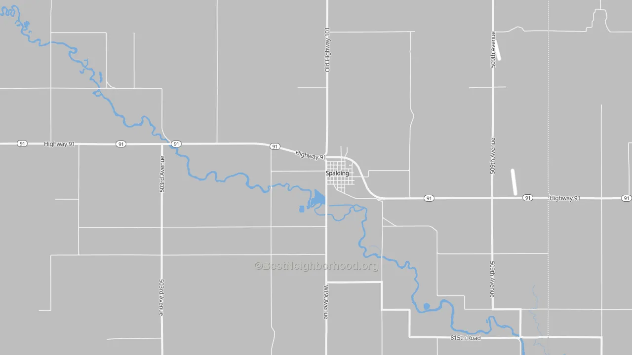 Transit Grade map of 68665, NE