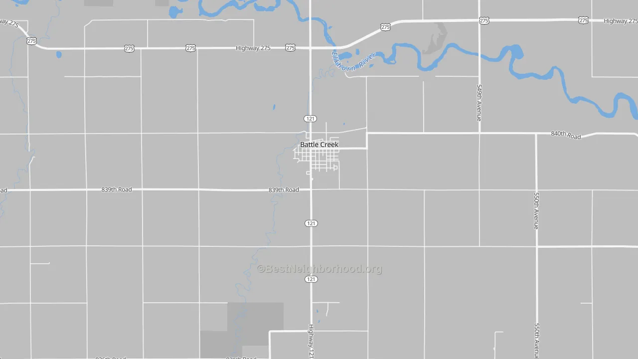Transit Grade map of 68715, NE