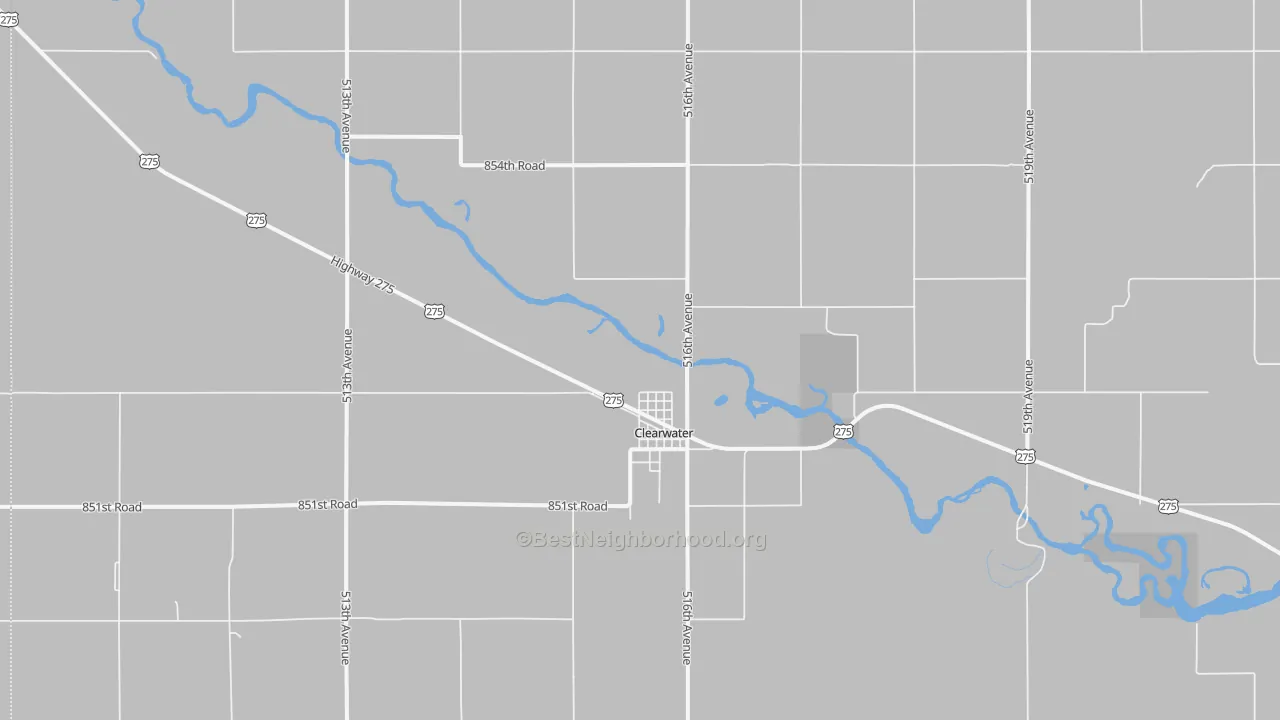 Transit Grade map of 68726, NE