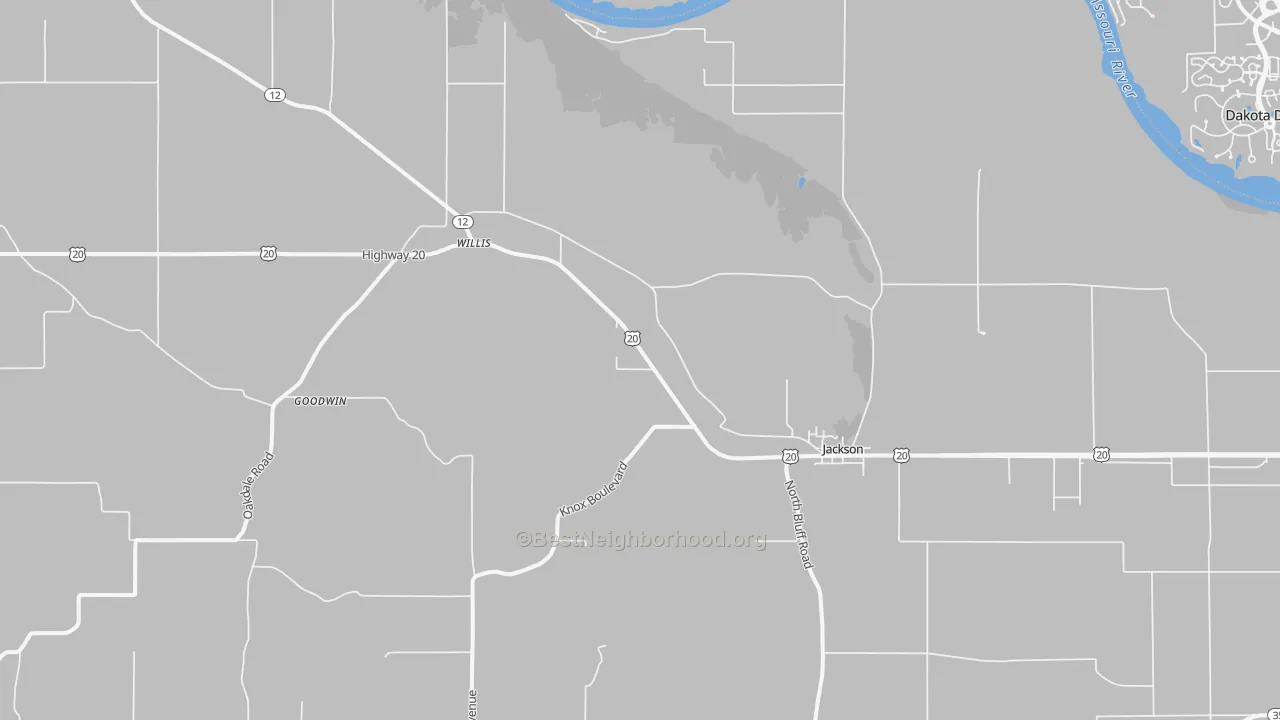 Transit Grade map of 68743, NE