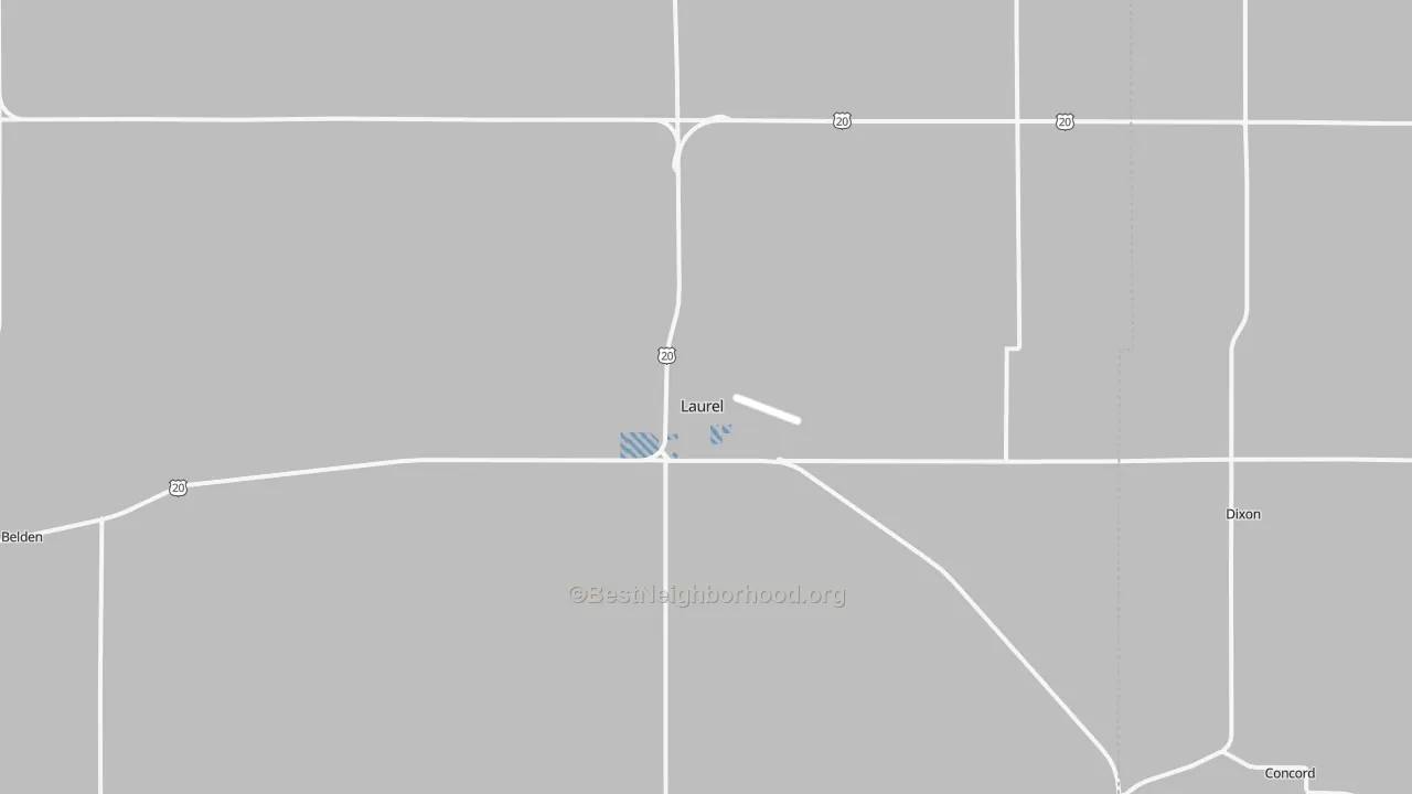 Transit Grade map of 68745, NE