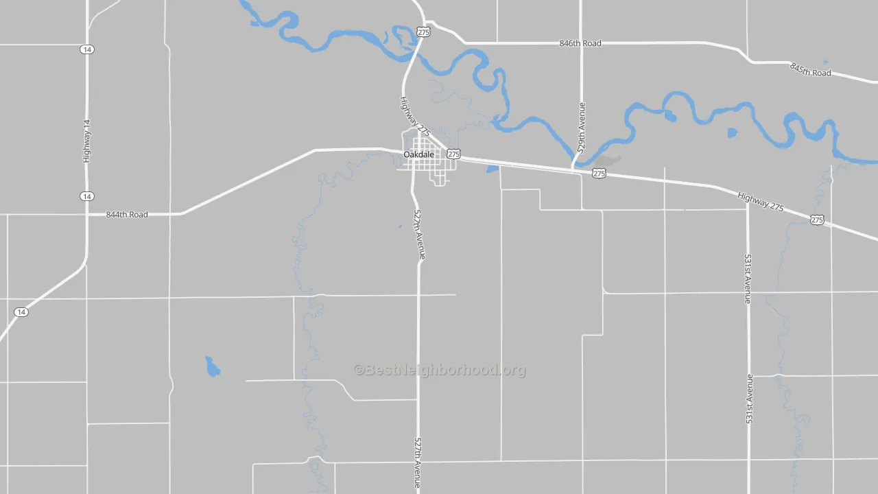 Transit Grade map of 68761, NE