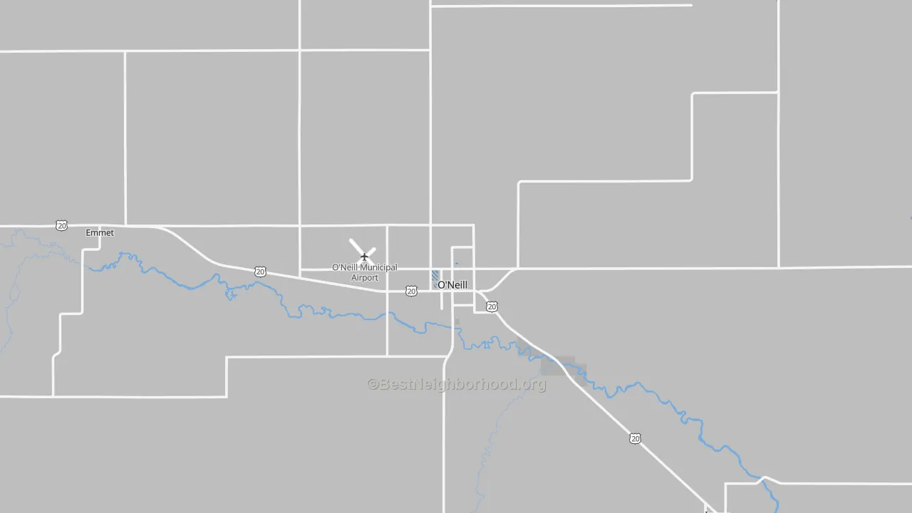 Transit Grade map of 68763, NE