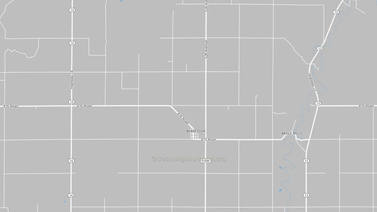 Transit Grade map of 68789, NE