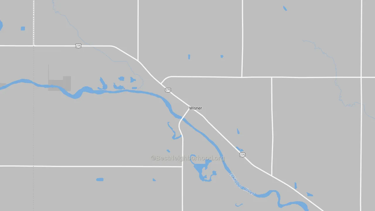 Transit Grade map of 68791, NE