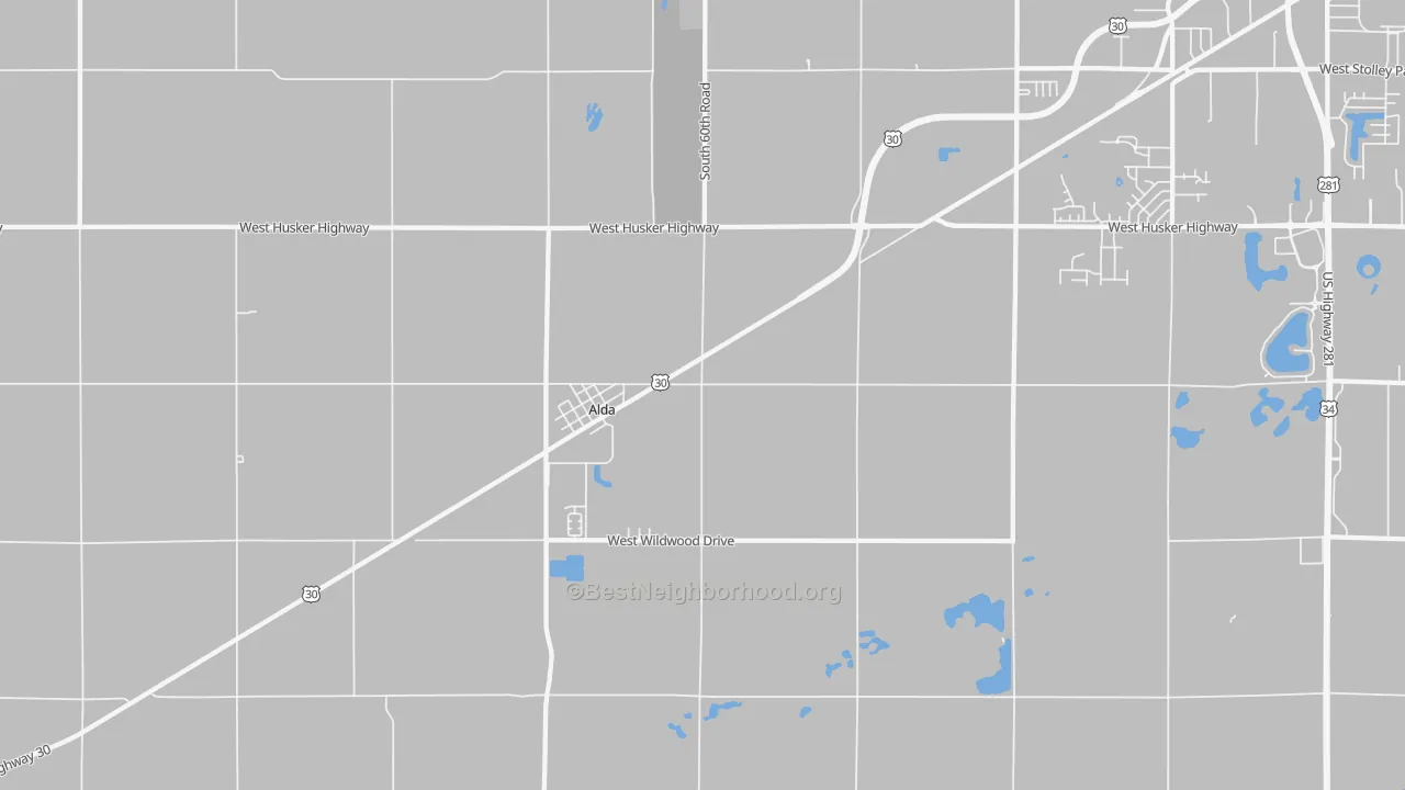 Transit Grade map of 68810, NE