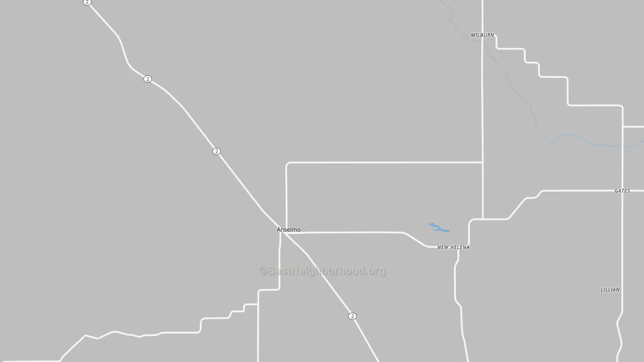 Transit Grade map of 68813, NE