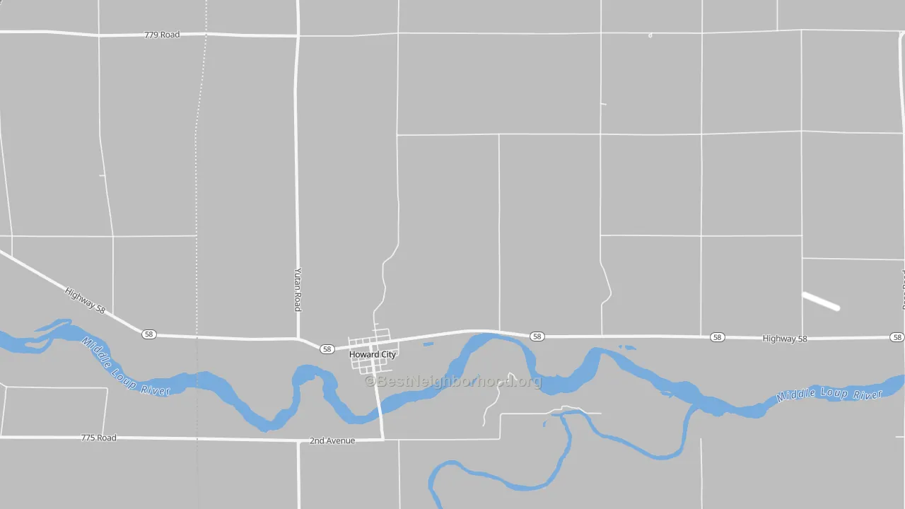 Transit Grade map of 68820, NE
