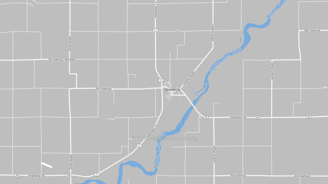 Transit Grade map of 68831, NE