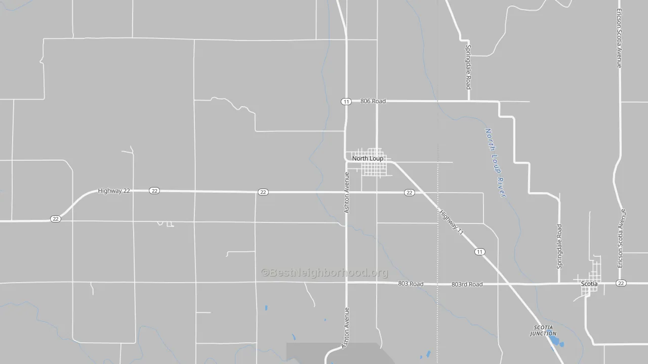 Transit Grade map of 68859, NE