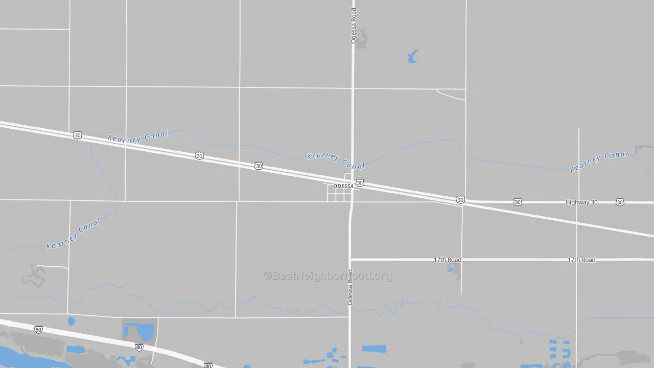 Transit Grade map of 68861, NE