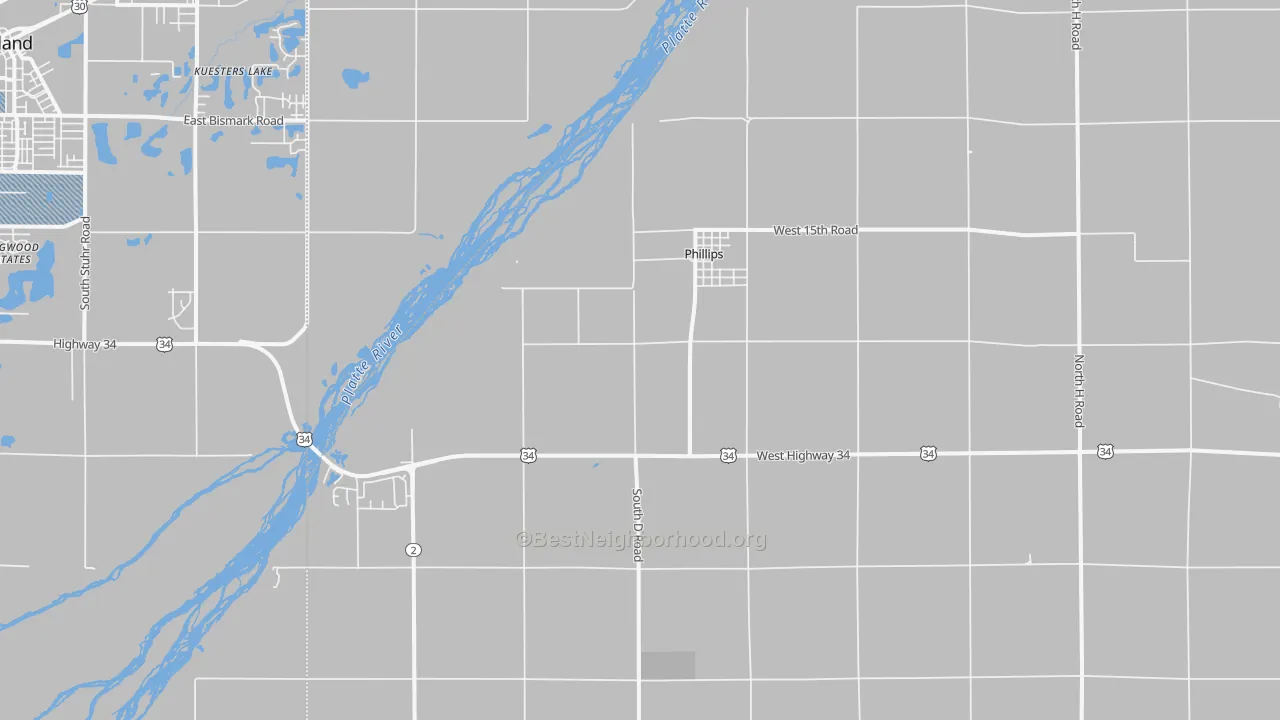 Transit Grade map of 68865, NE