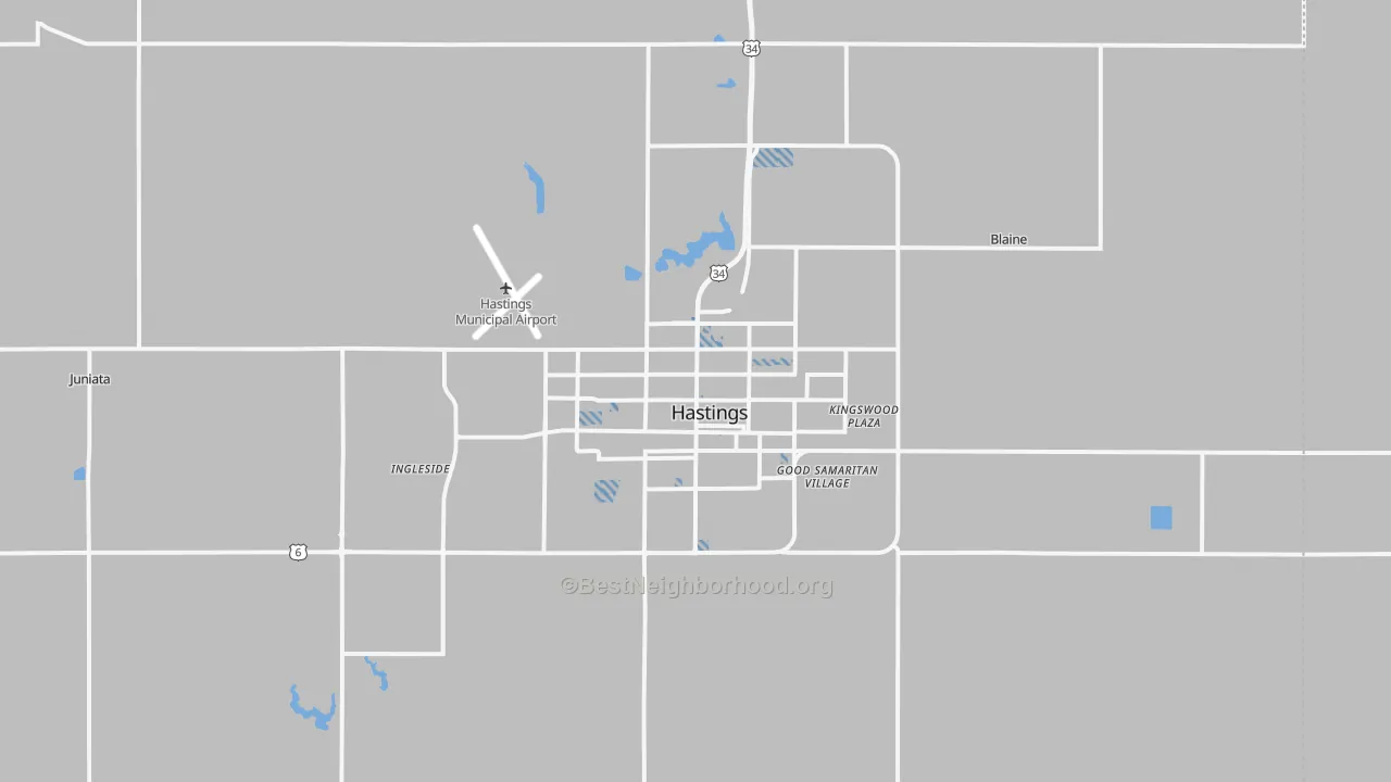 Transit Grade map of 68901, NE