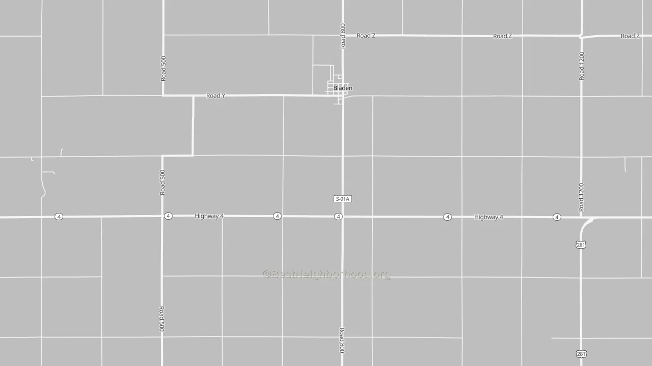 Transit Grade map of 68928, NE