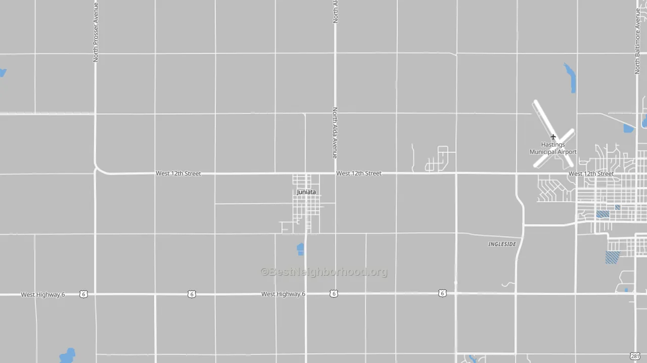 Transit Grade map of 68955, NE