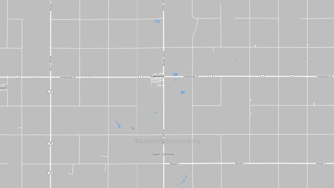 Transit Grade map of 68957, NE