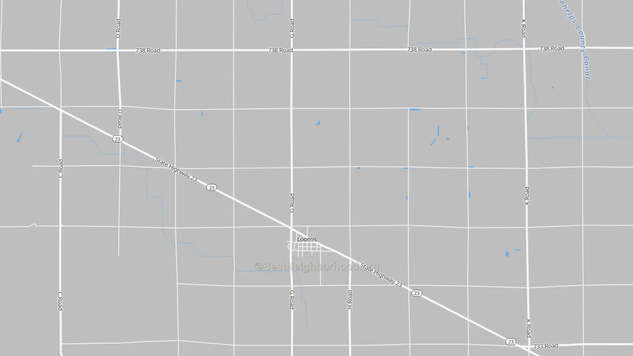 Transit Grade map of 68958, NE