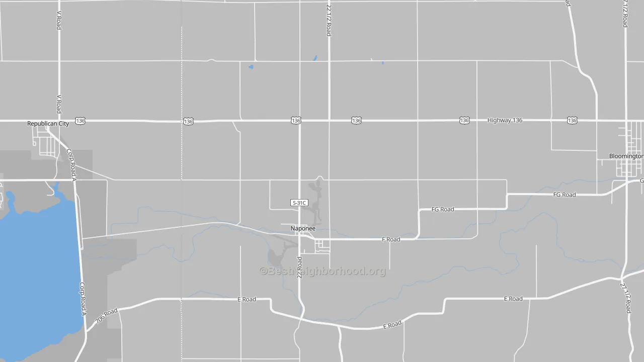 Transit Grade map of 68960, NE