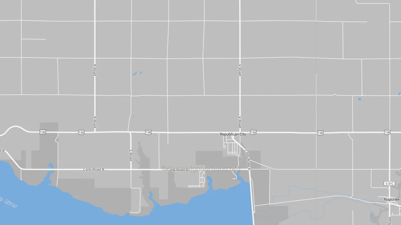 Transit Grade map of 68971, NE