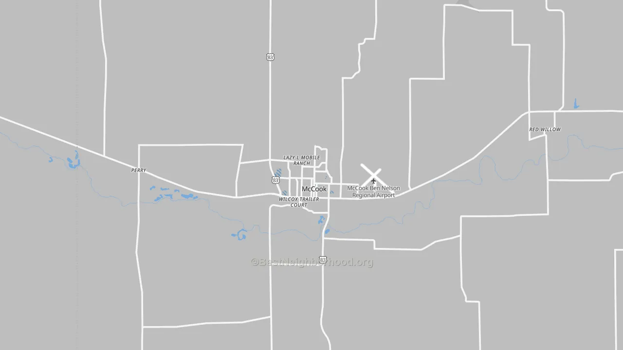 Transit Grade map of 69001, NE