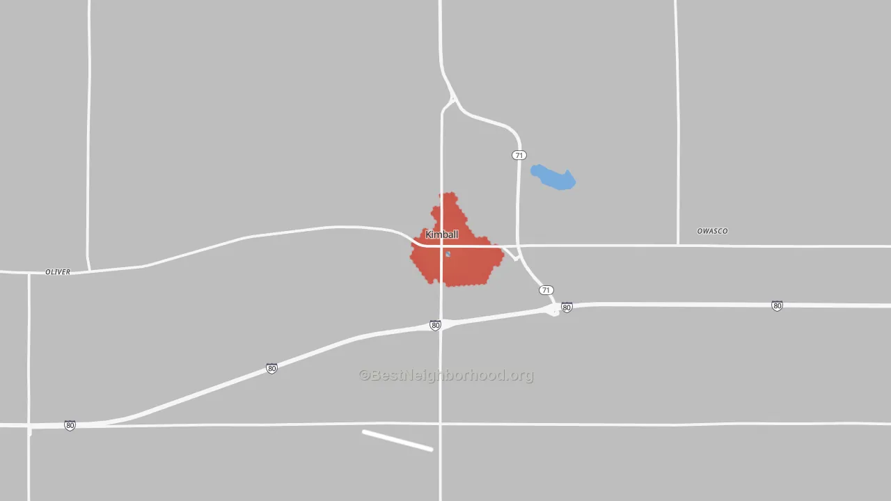 Transit Grade map of 69145, NE
