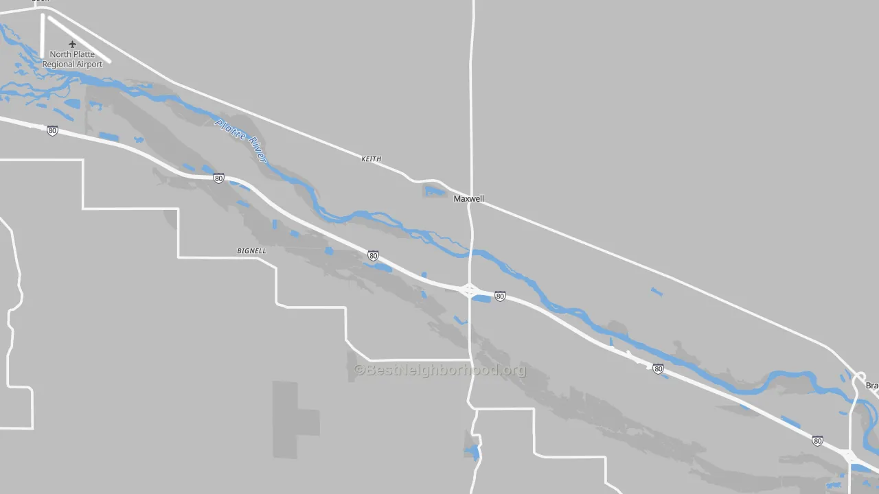 Transit Grade map of 69151, NE