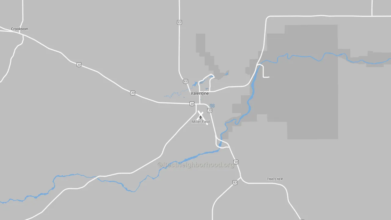 Transit Grade map of 69201, NE