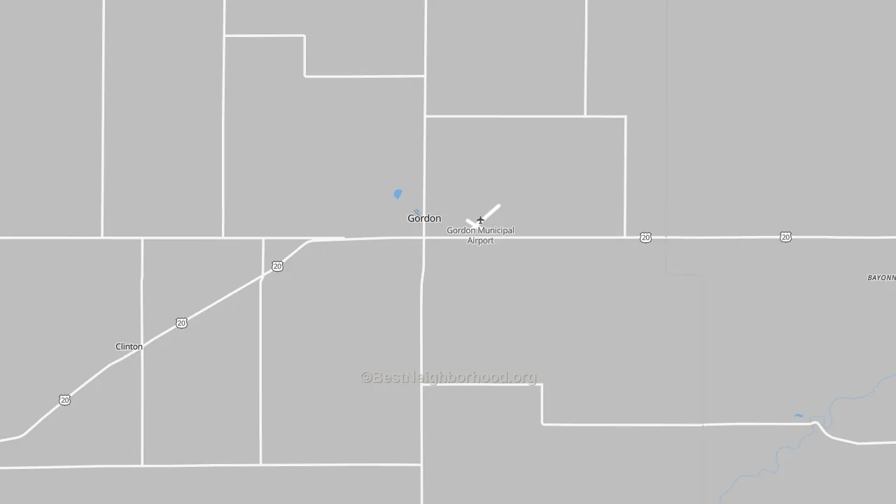 Transit Grade map of 69343, NE