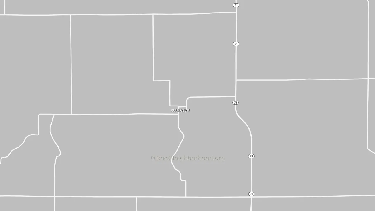 Transit Grade map of 69345, NE