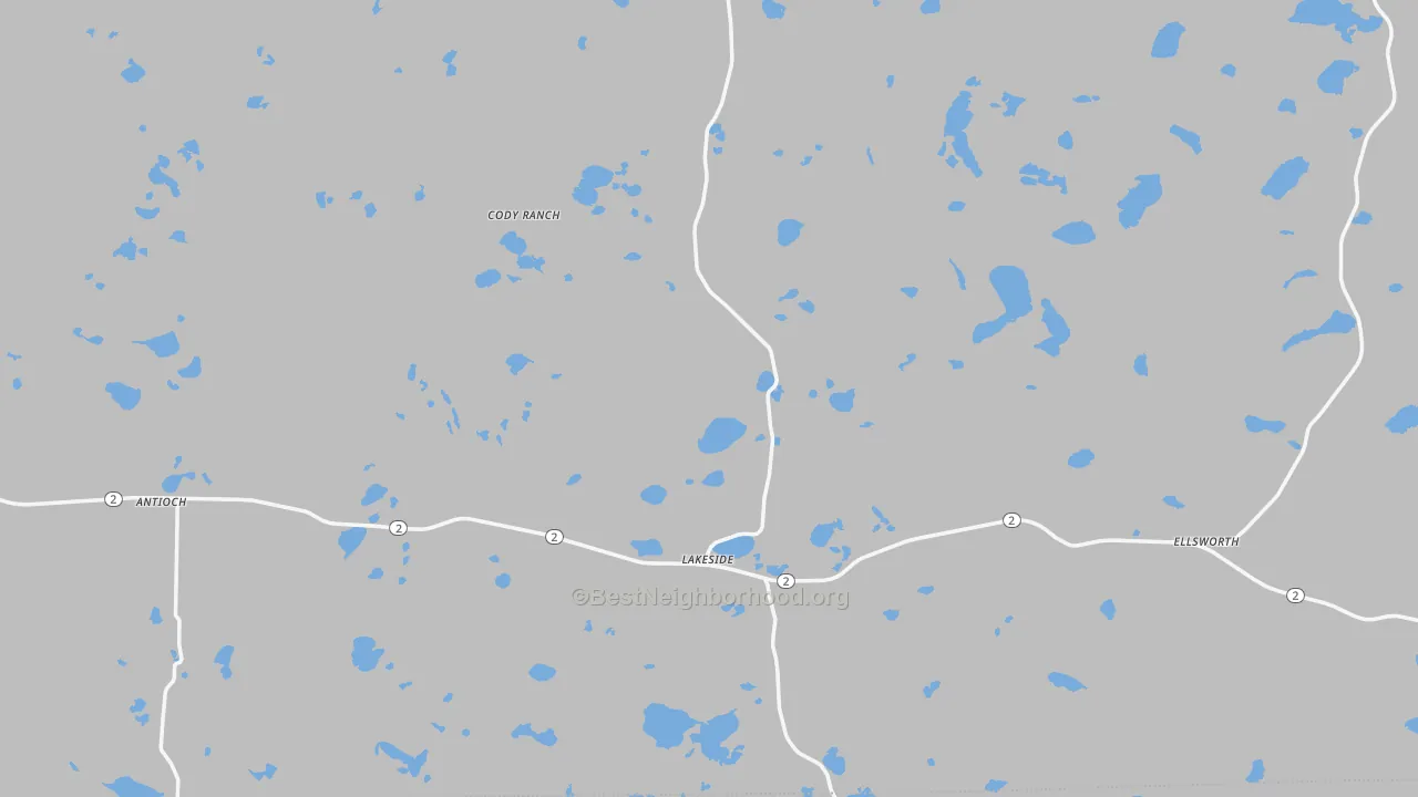 Transit Grade map of 69351, NE