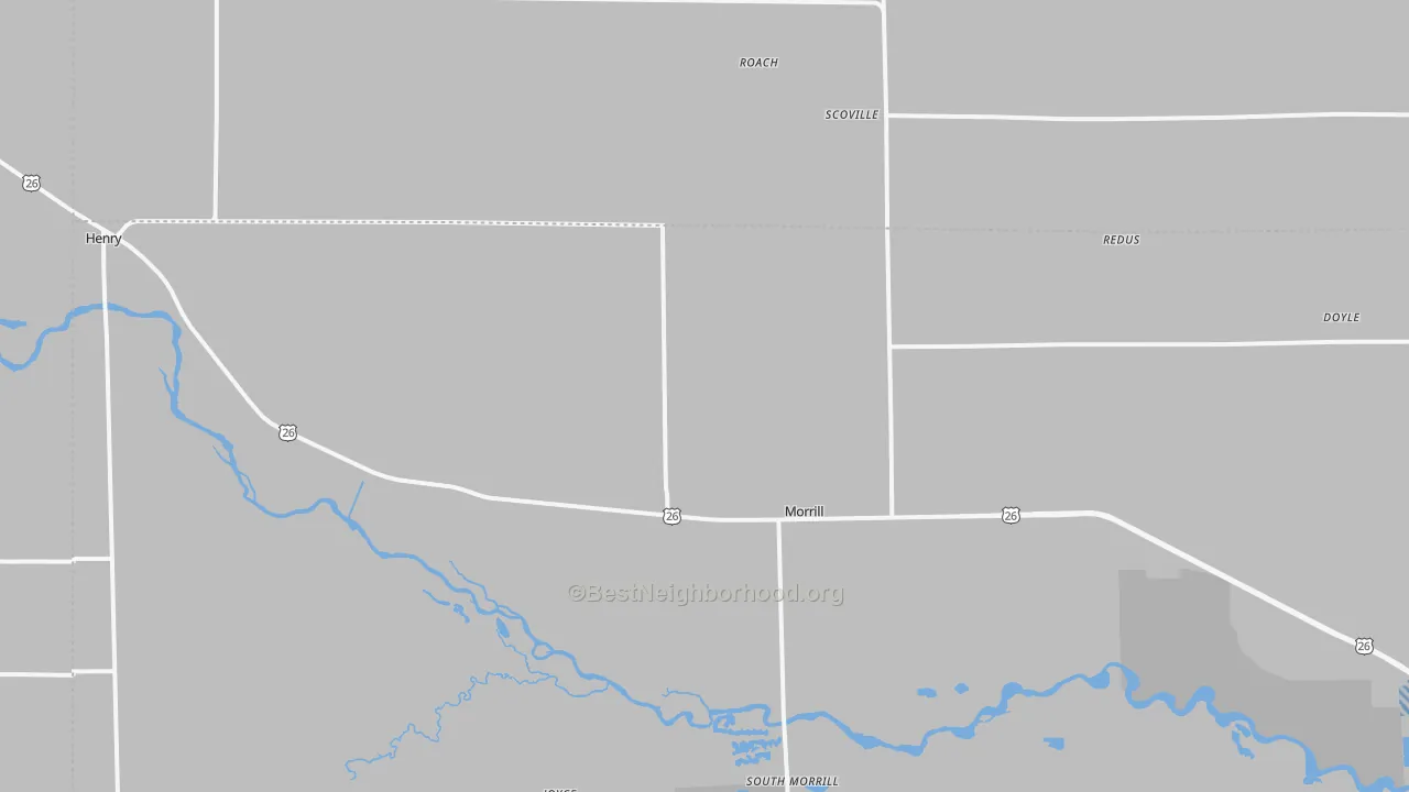Transit Grade map of 69358, NE