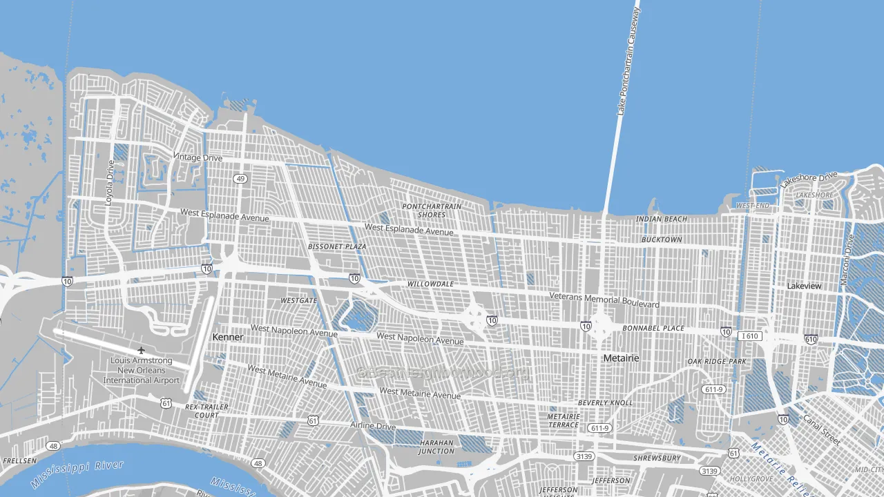 Transit Grade map of 70006, LA