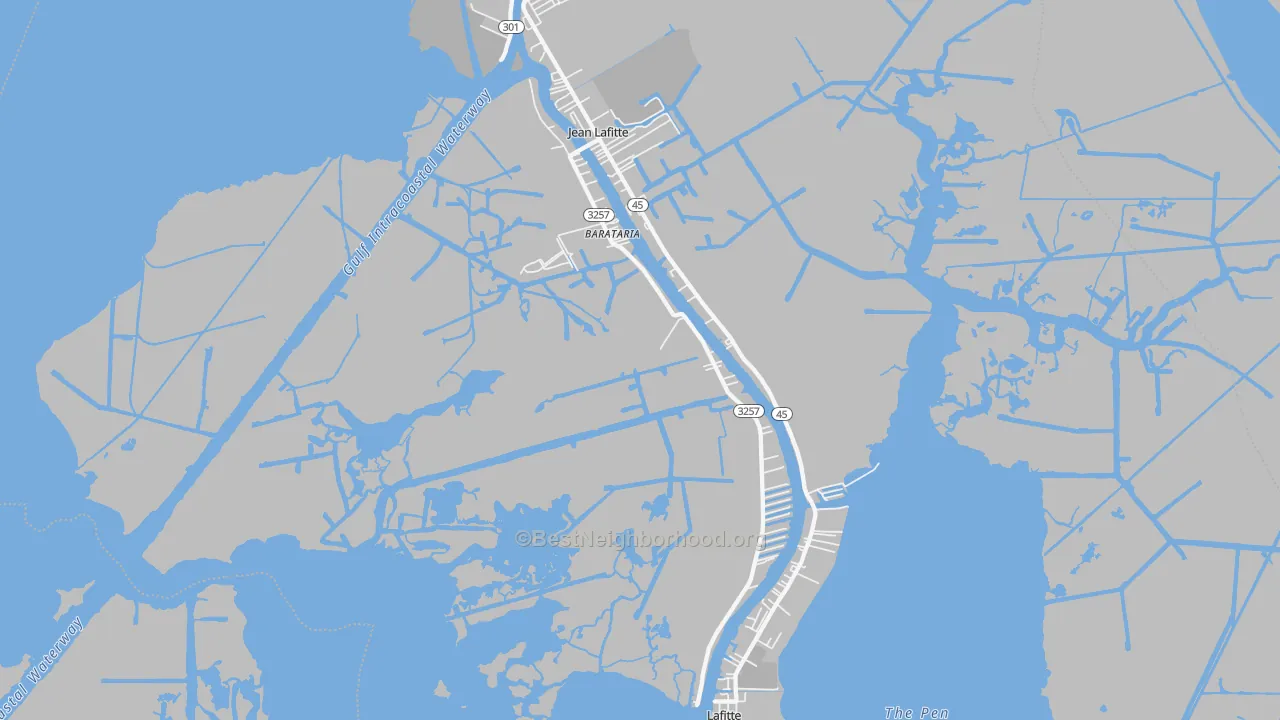 Transit Grade map of 70036, LA
