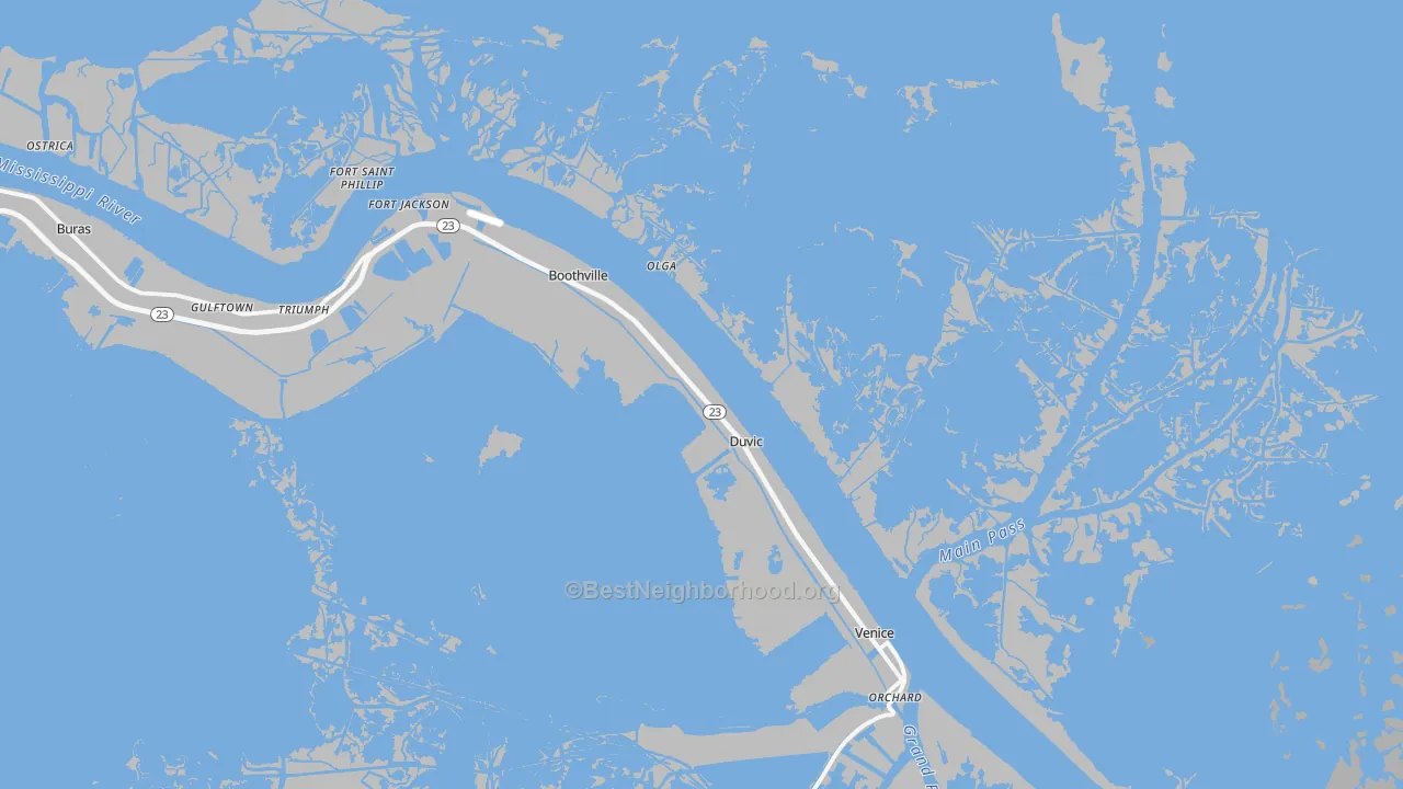 Transit Grade map of 70038, LA