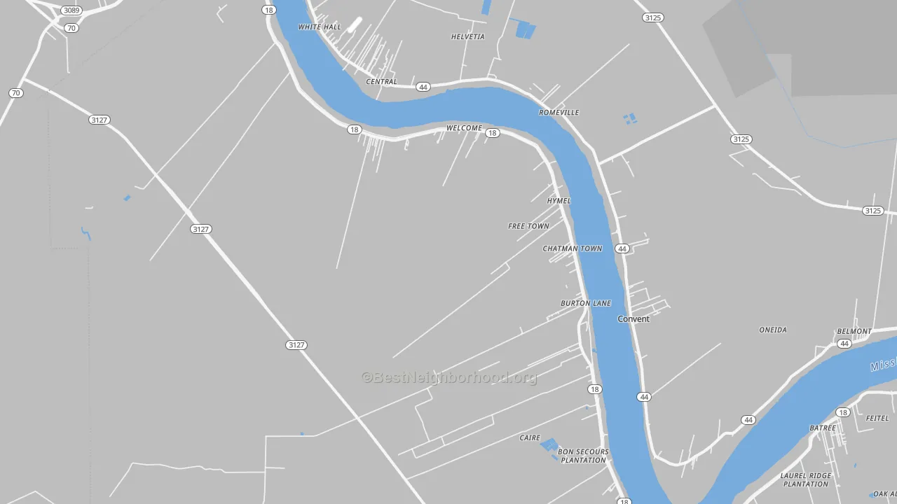 Transit Grade map of 70086, LA