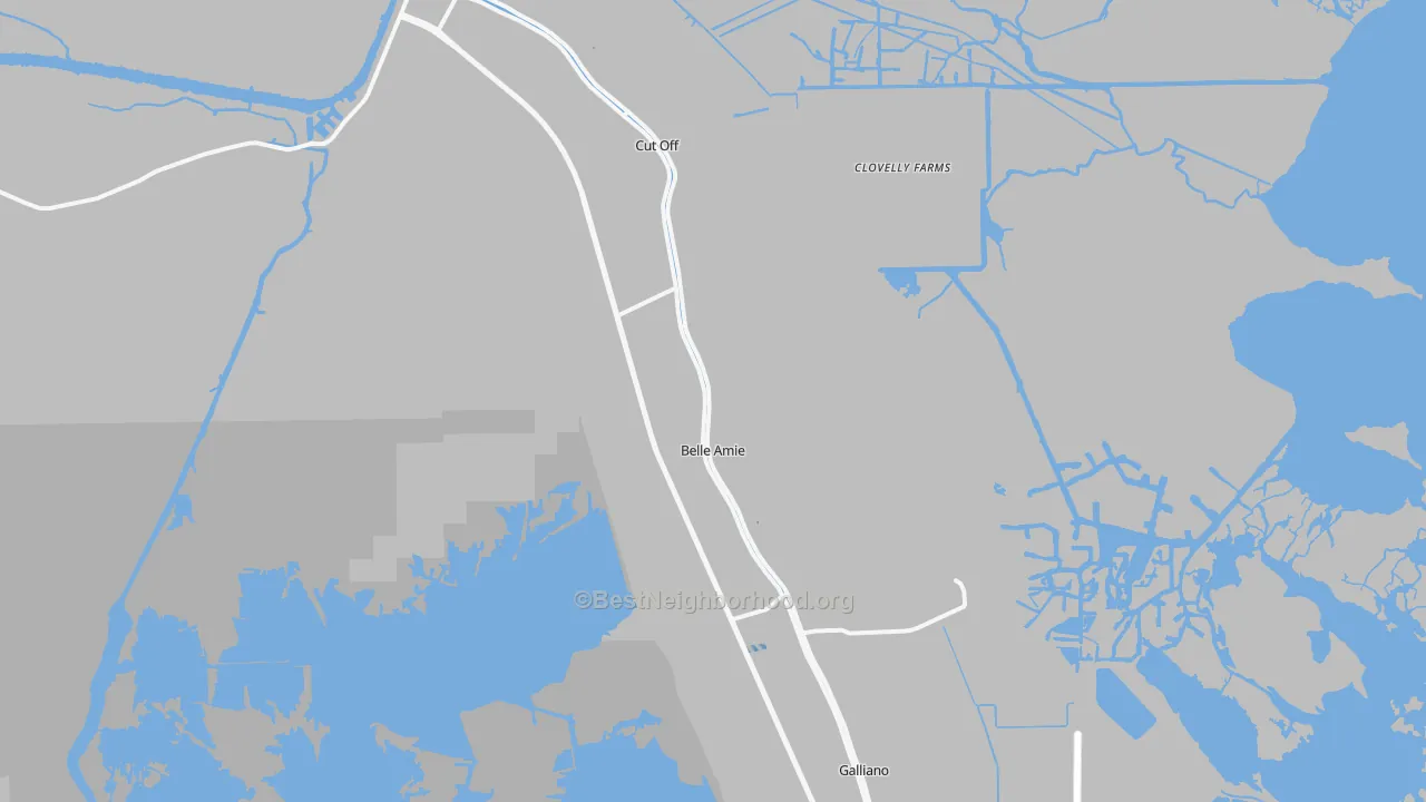 Transit Grade map of 70345, LA