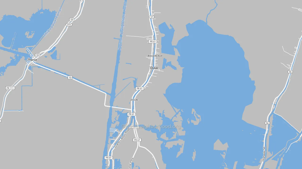 Transit Grade map of 70353, LA