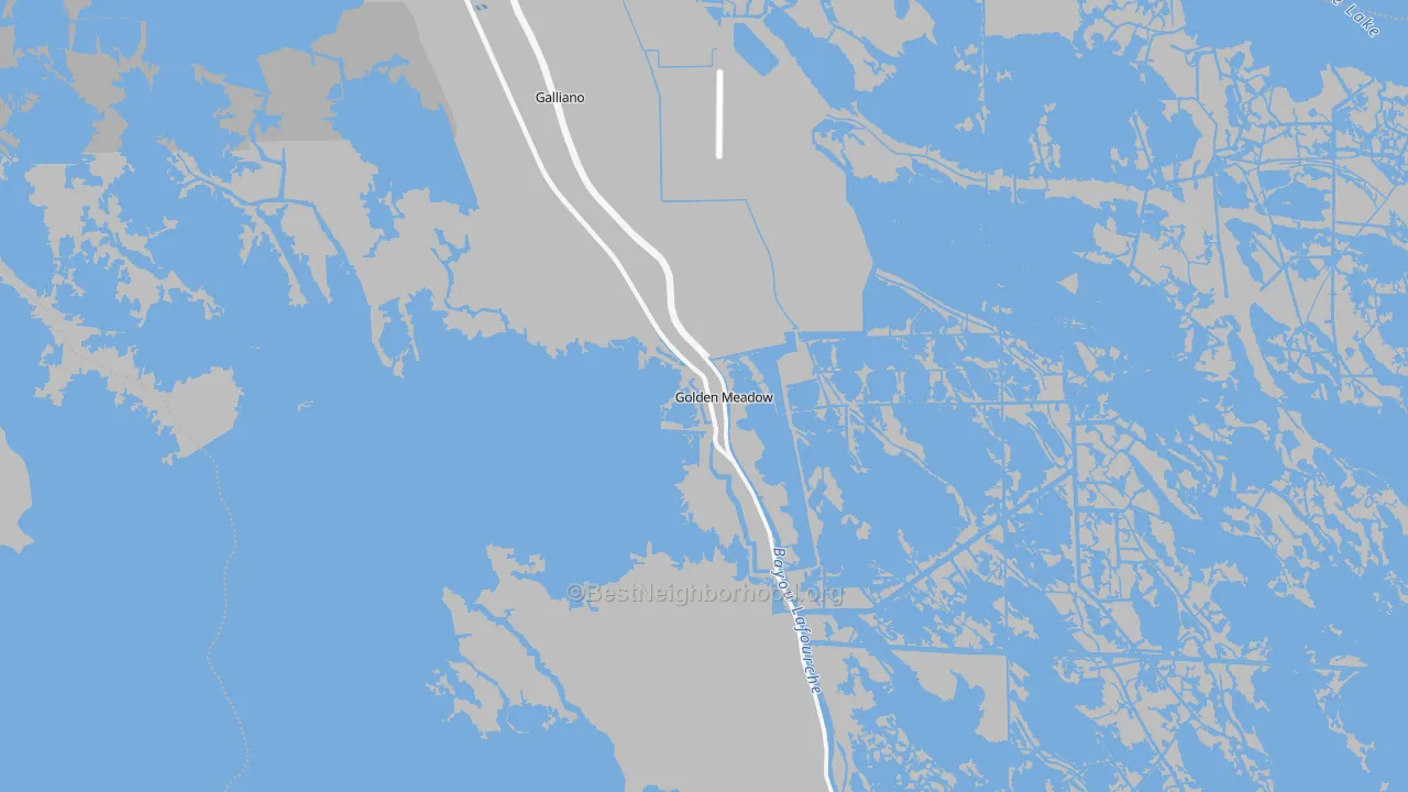 Transit Grade map of 70357, LA
