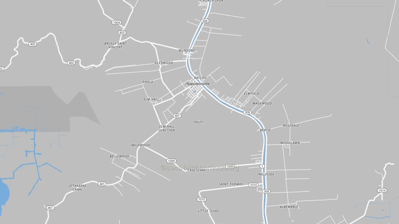 Transit Grade map of 70390, LA