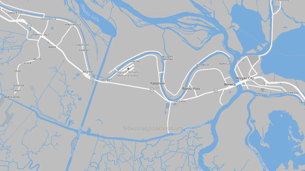 Transit Grade map of 70392, LA