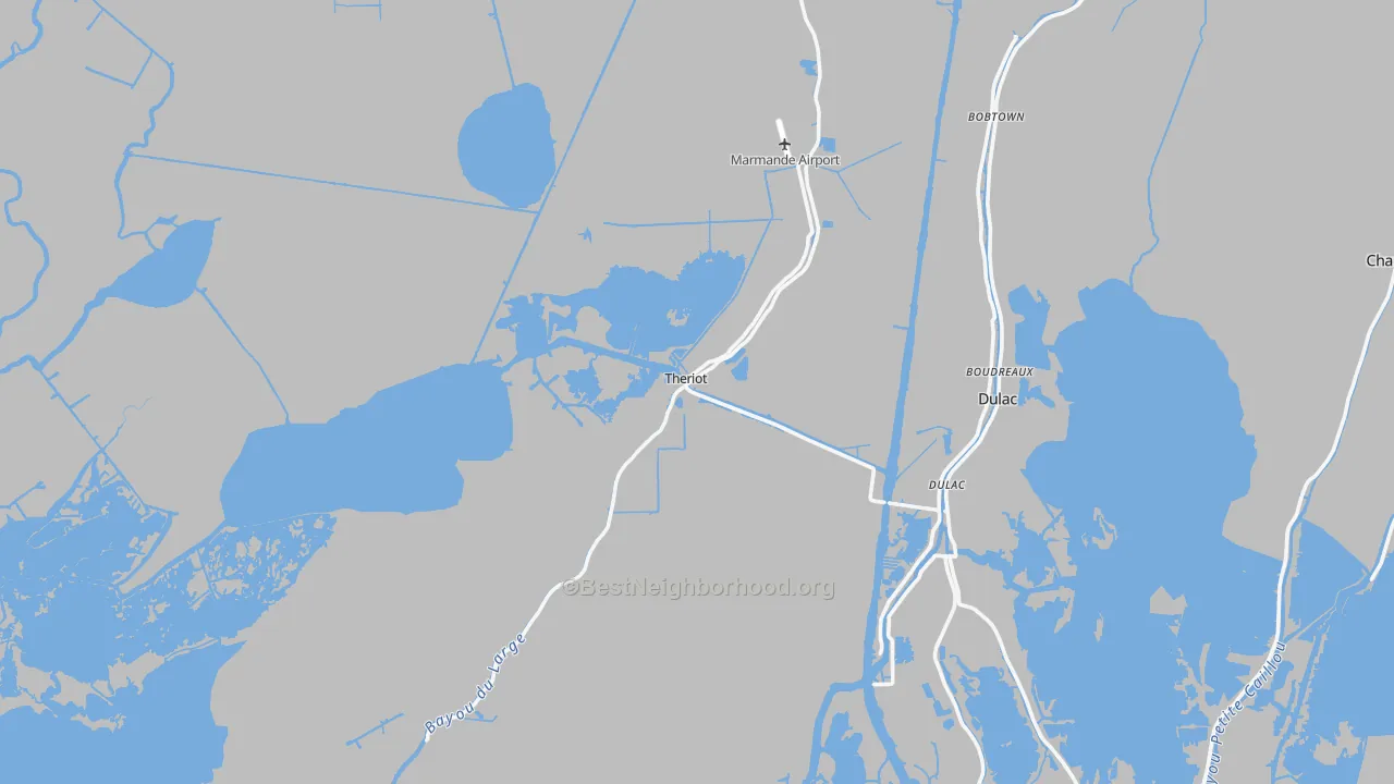 Transit Grade map of 70397, LA