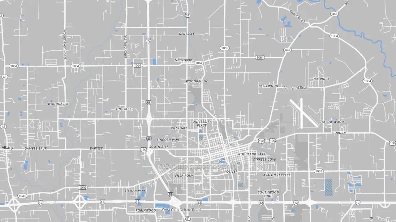Transit Grade map of 70401, LA