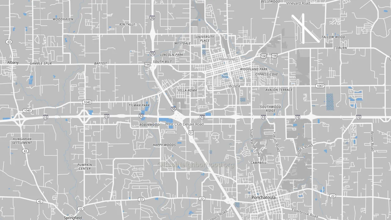 Transit Grade map of 70403, LA