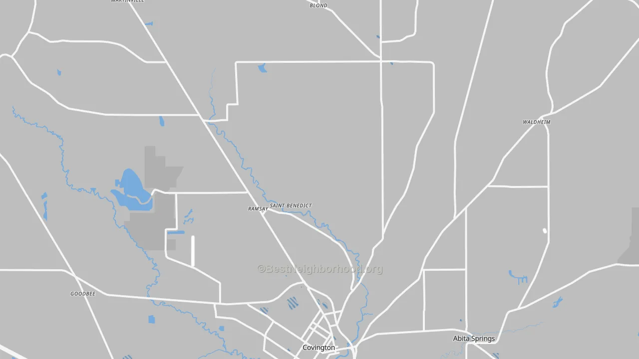 Transit Grade map of 70435, LA
